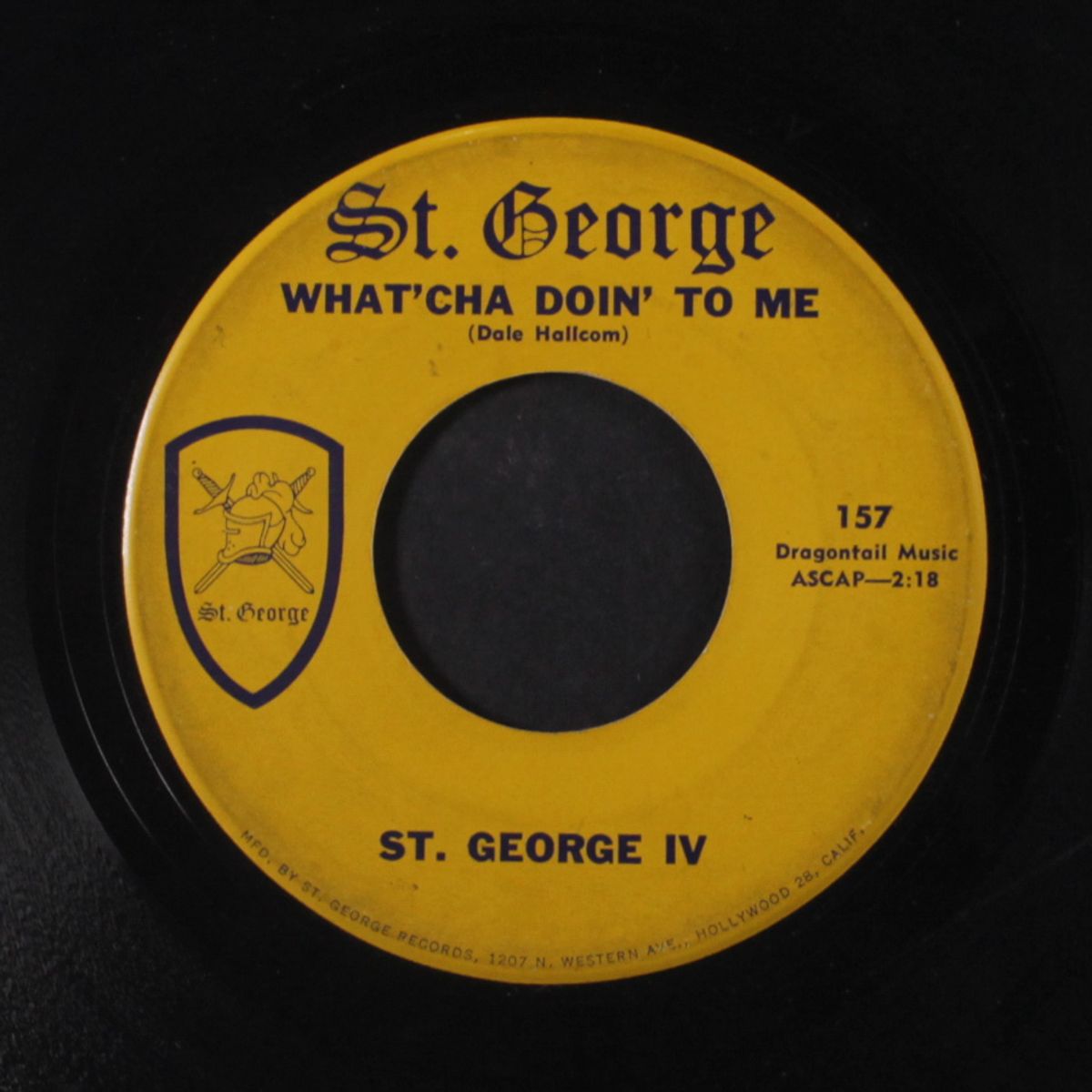 what'cha doin' to me / love has no place for a clown by ST. GEORGE IV