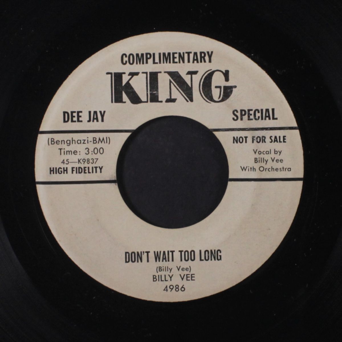i want your love / don't wait too long by BILLY VEE
