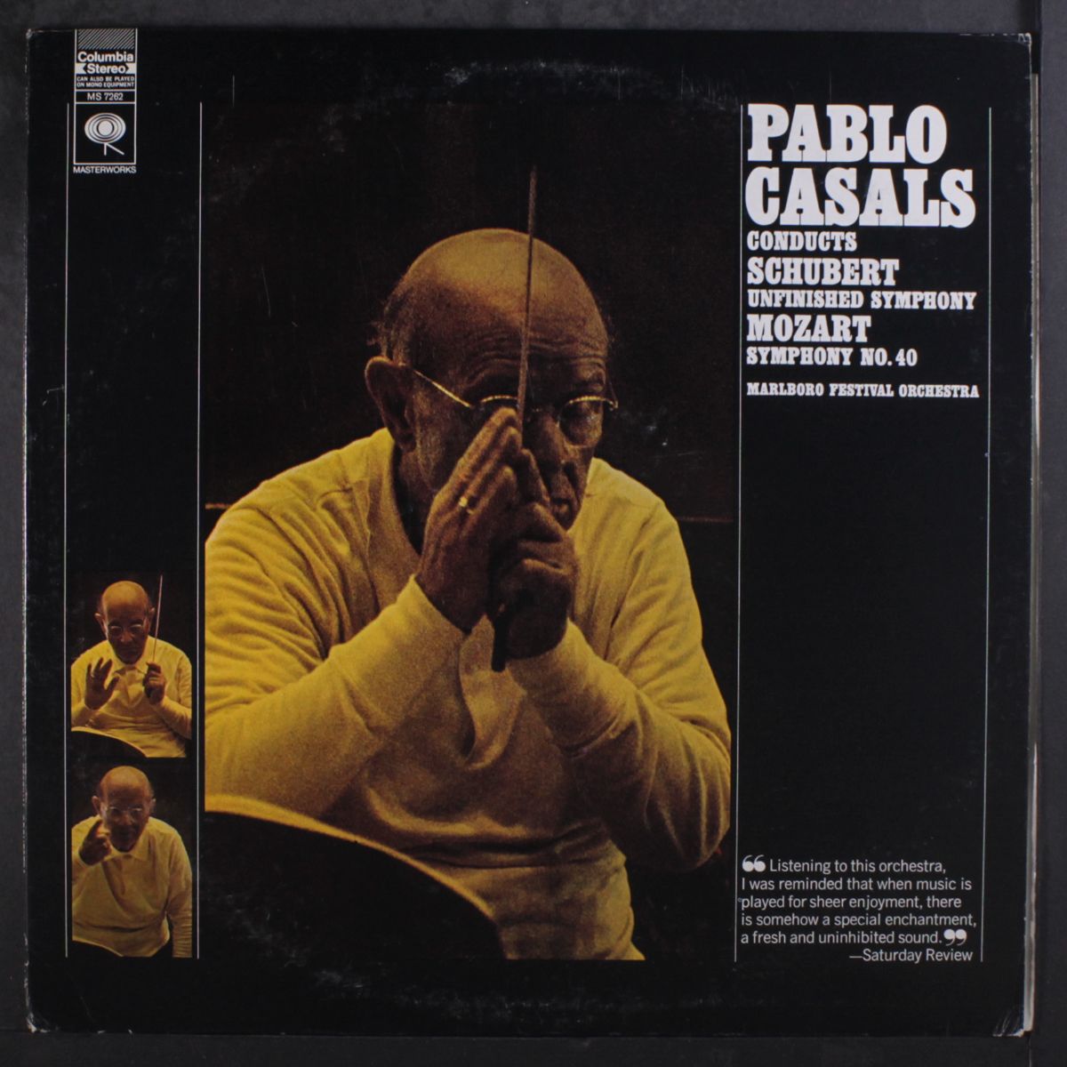 schubert: unfinished symphony, mozart: symphony no. 40 by PABLO CASALS