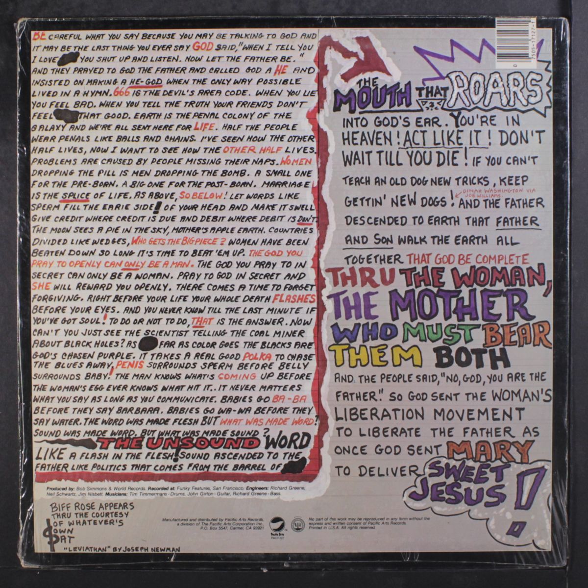 the messiah album, live at gatsby's by BIFF ROSE