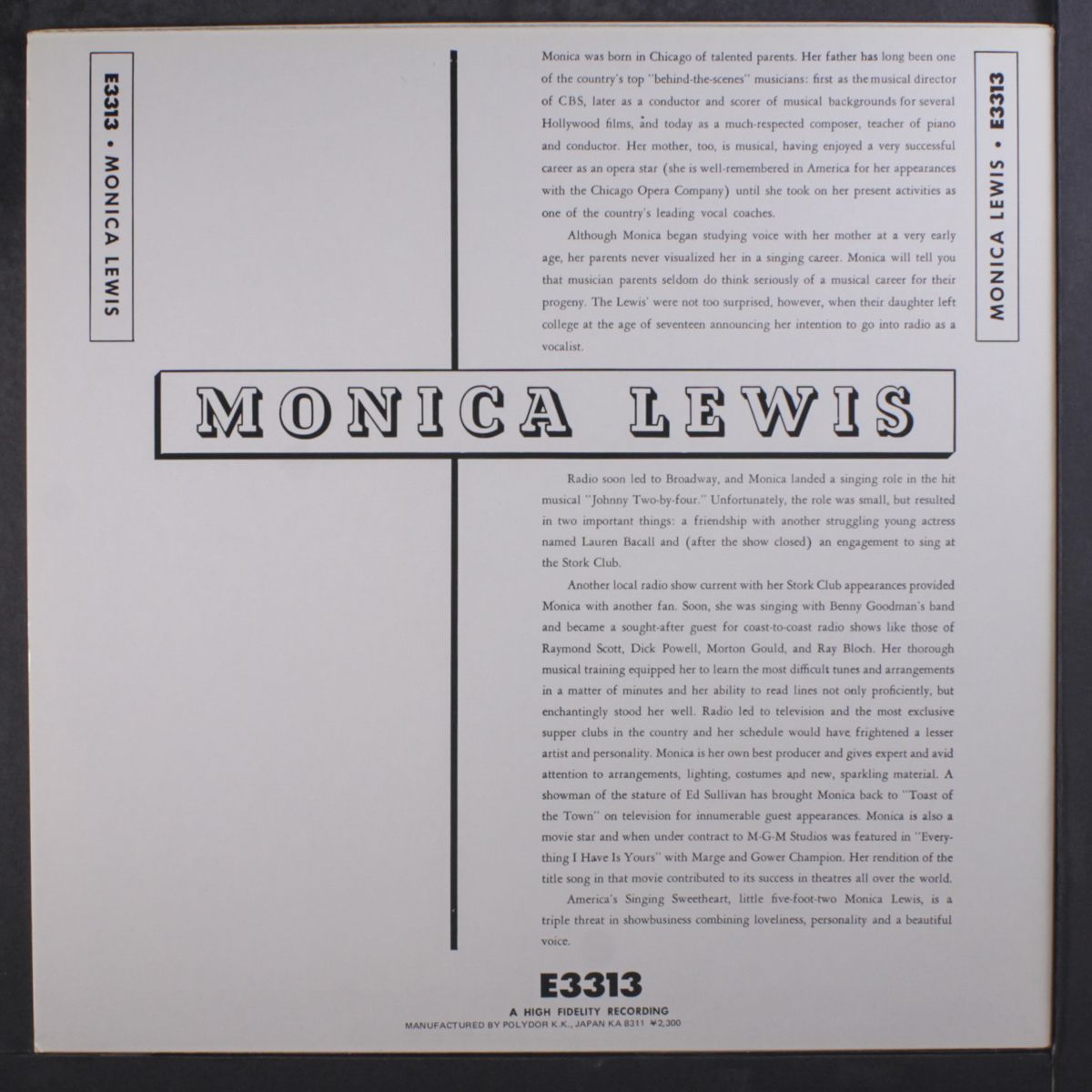 easy come, easy go by MONICA LEWIS