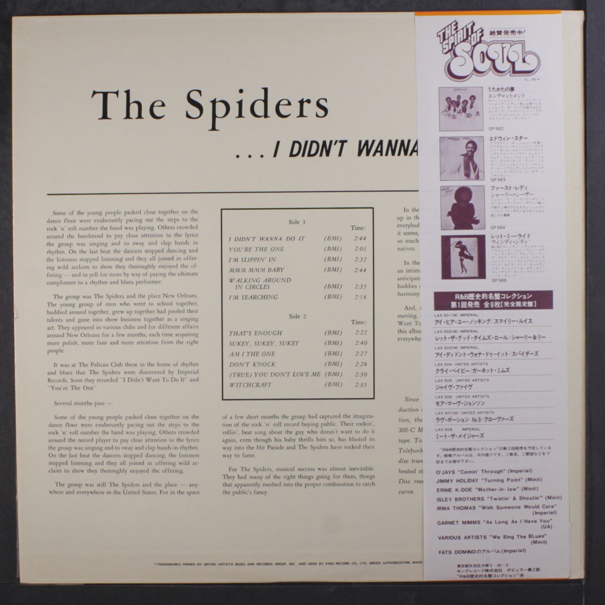 i didn't wanna do it by SPIDERS