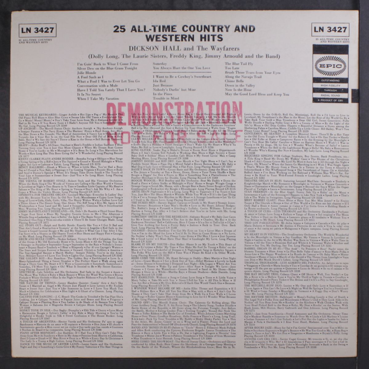 25 all-time country & western hits by DICKSON HALL