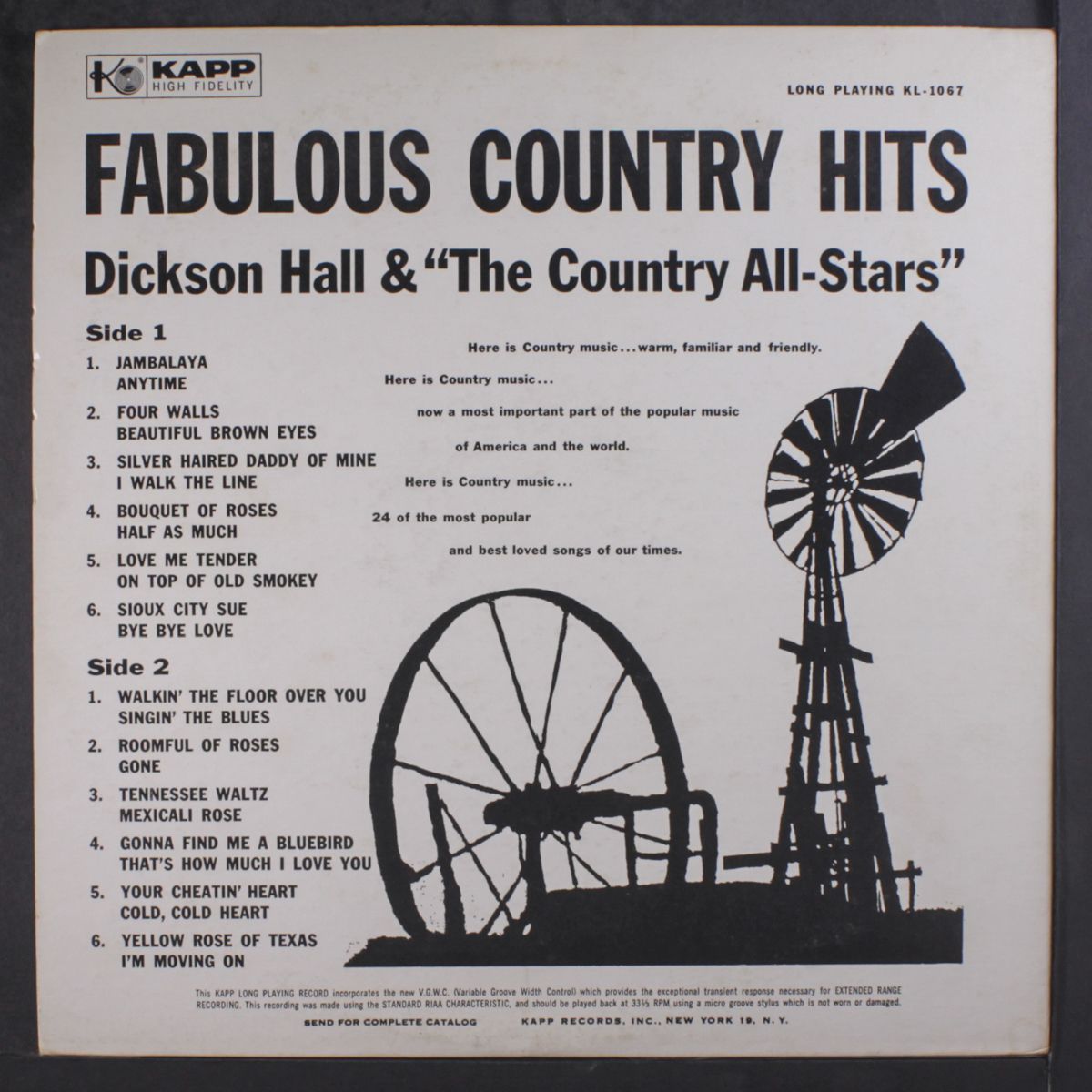 fabulous country hits by DICKSON HALL