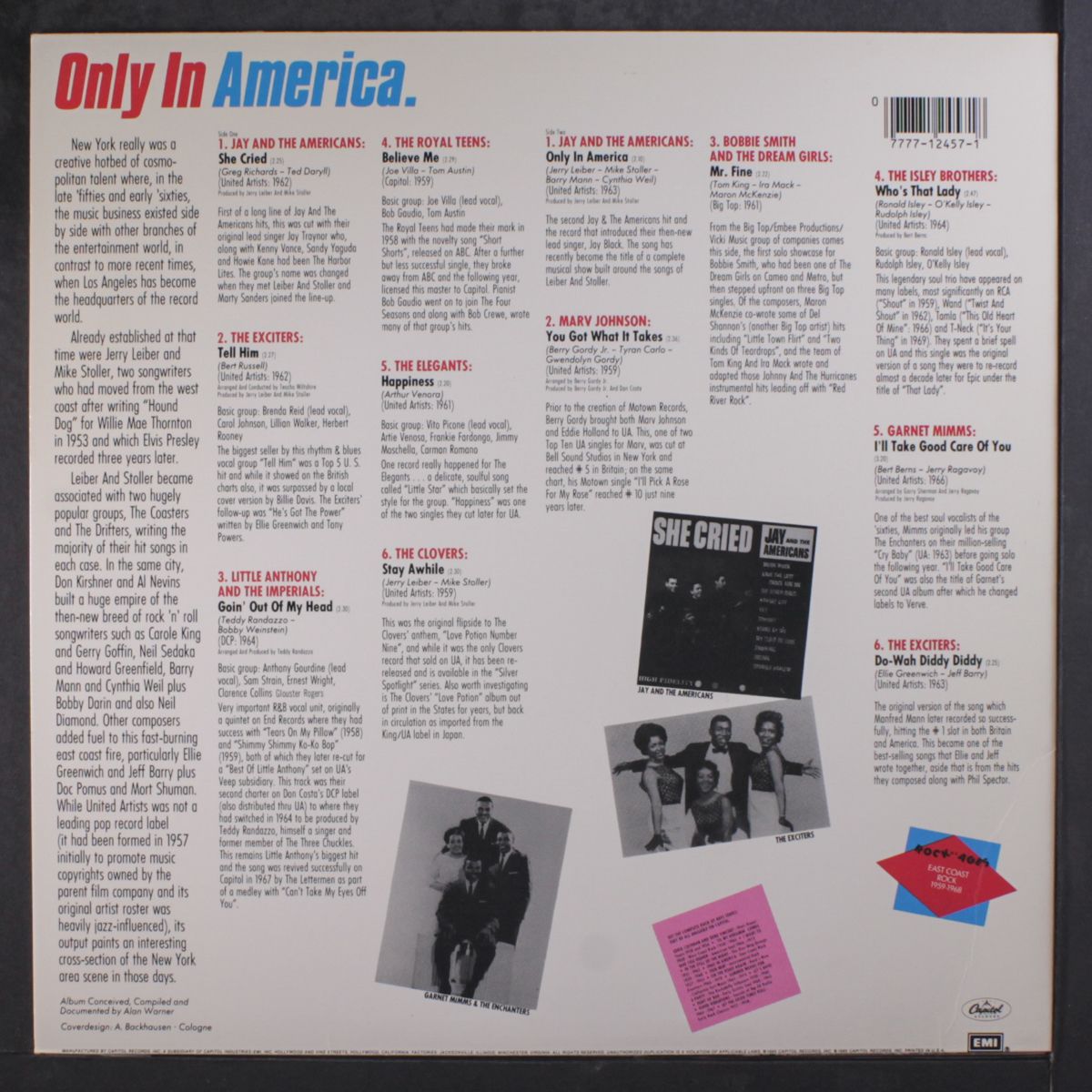 only in america, east coast rock 1959-1968 by VARIOUS
