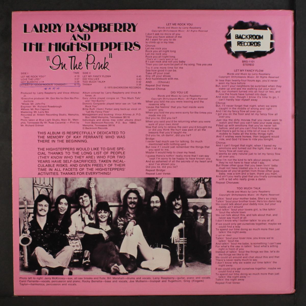 in the pink by LARRY RASPBERRY & HIGHSTEPPERS