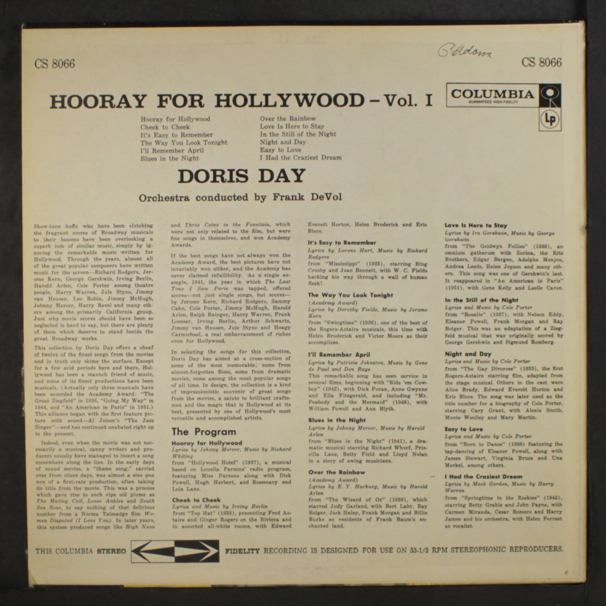 hooray for hollywood, vol. 1 by DORIS DAY