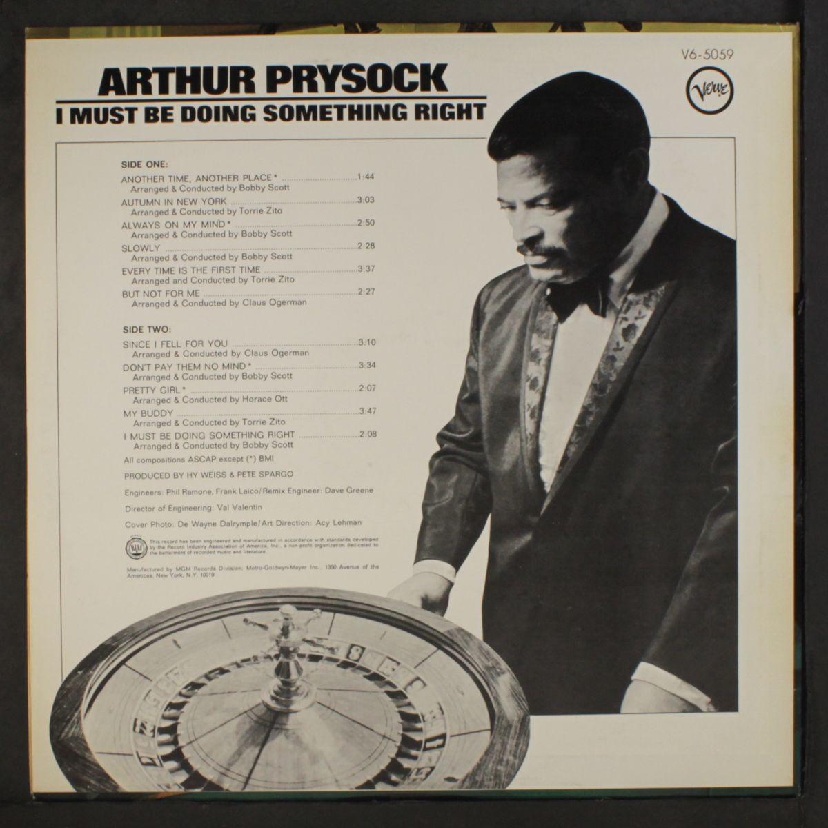 i must be doing something right by ARTHUR PRYSOCK