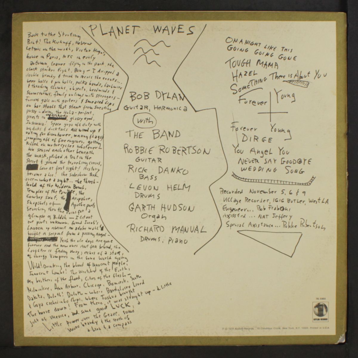 planet waves by BOB DYLAN