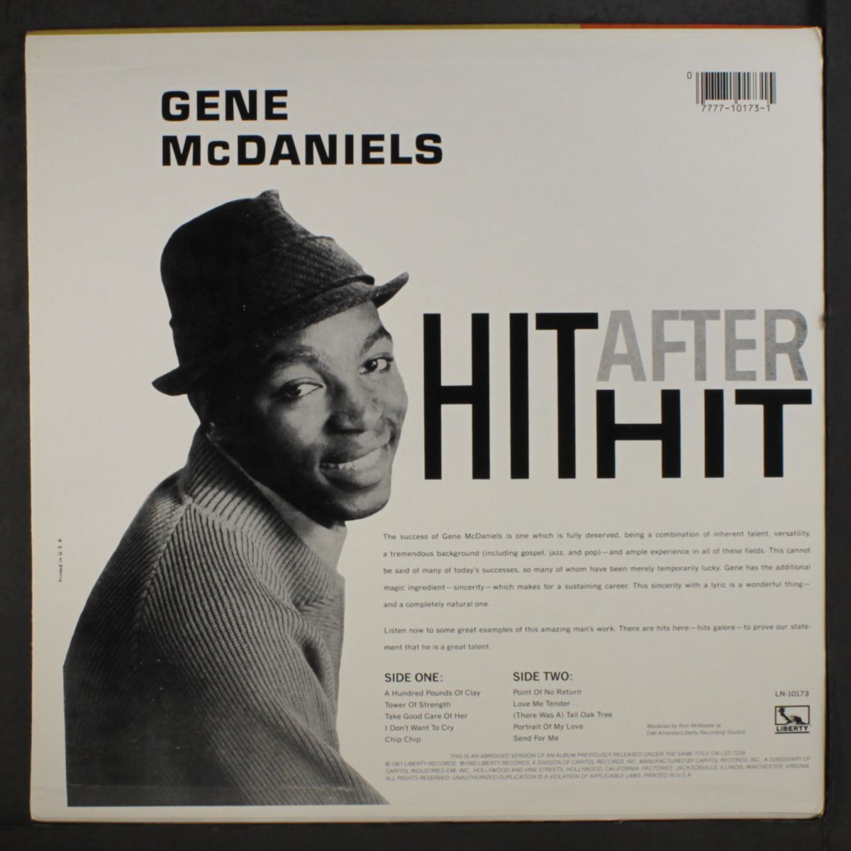 hit after hit by GENE MCDANIELS