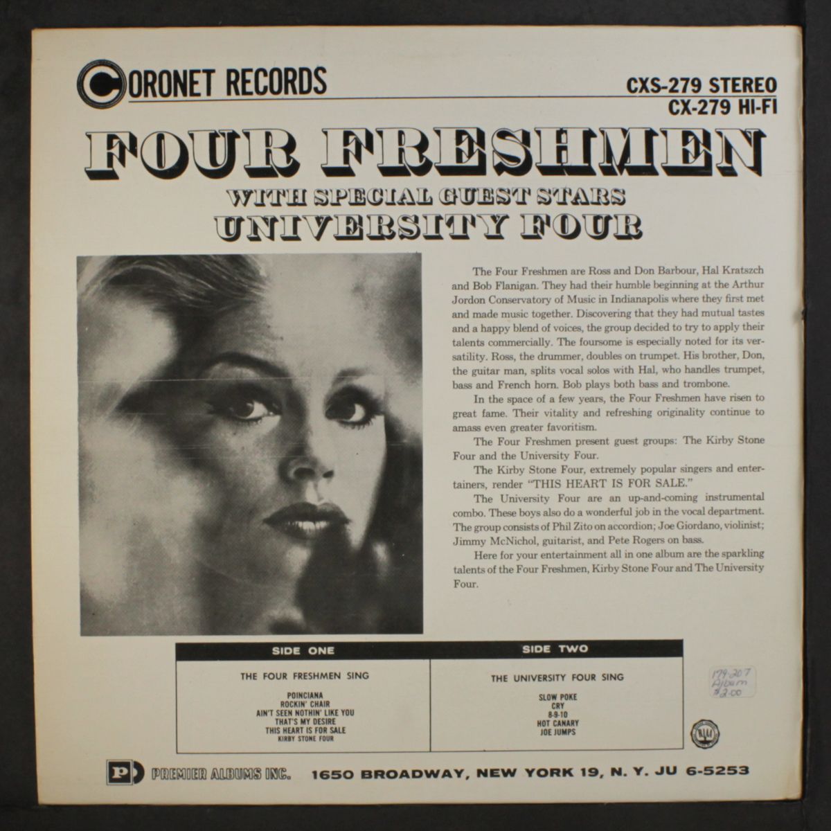 sing by FOUR FRESHMEN