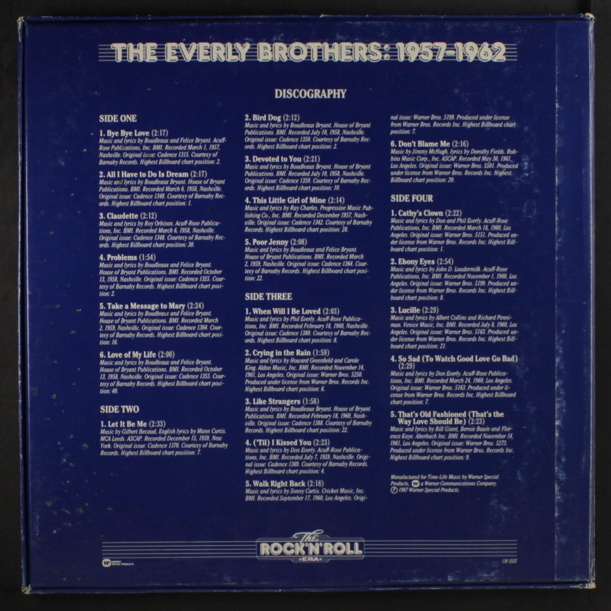 1957-62 by EVERLY BROTHERS