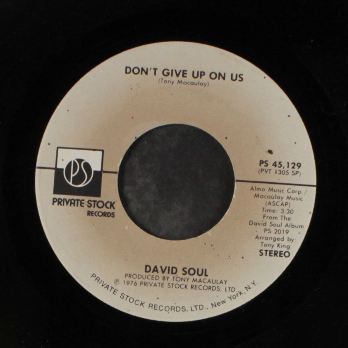 don't give up on us / black bean soup by DAVID SOUL