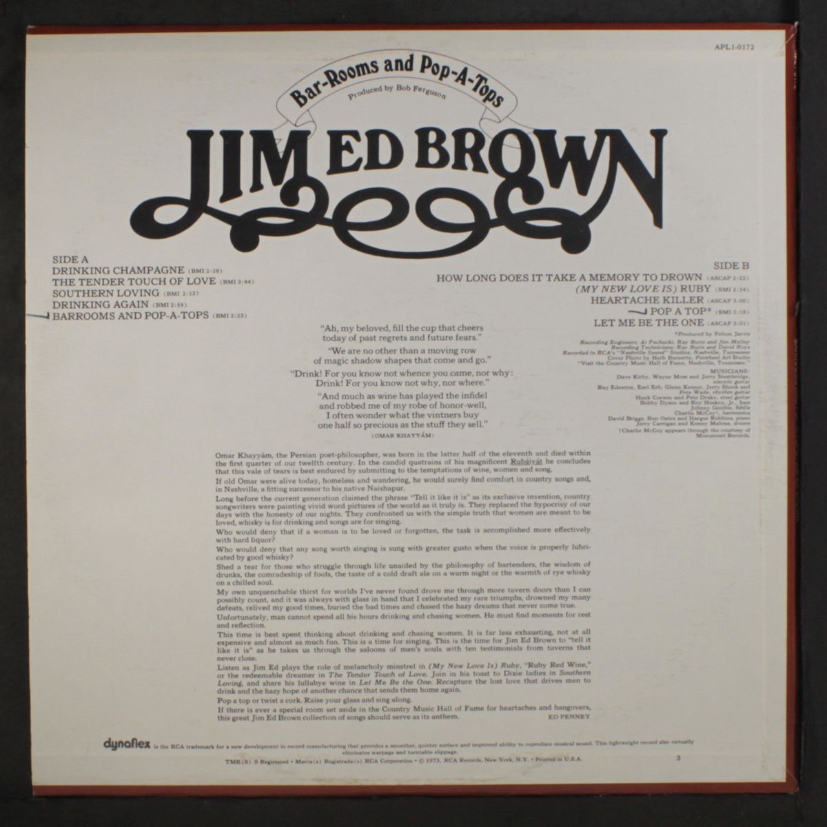 bar-rooms & pop-a-tops by JIM ED BROWN