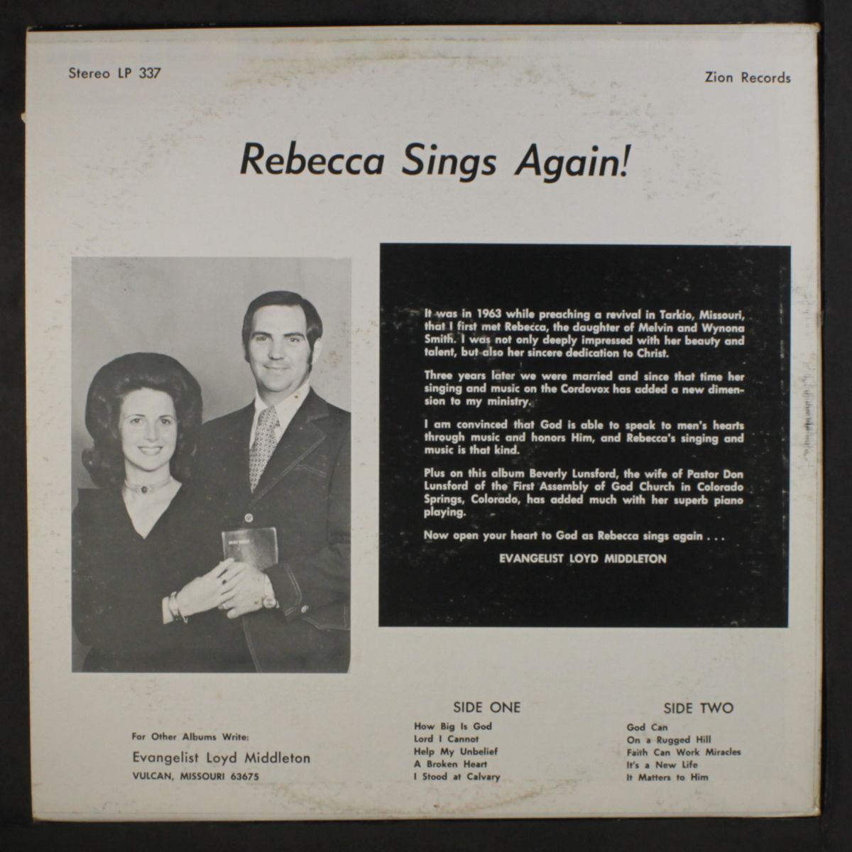 sings again by REBECCA