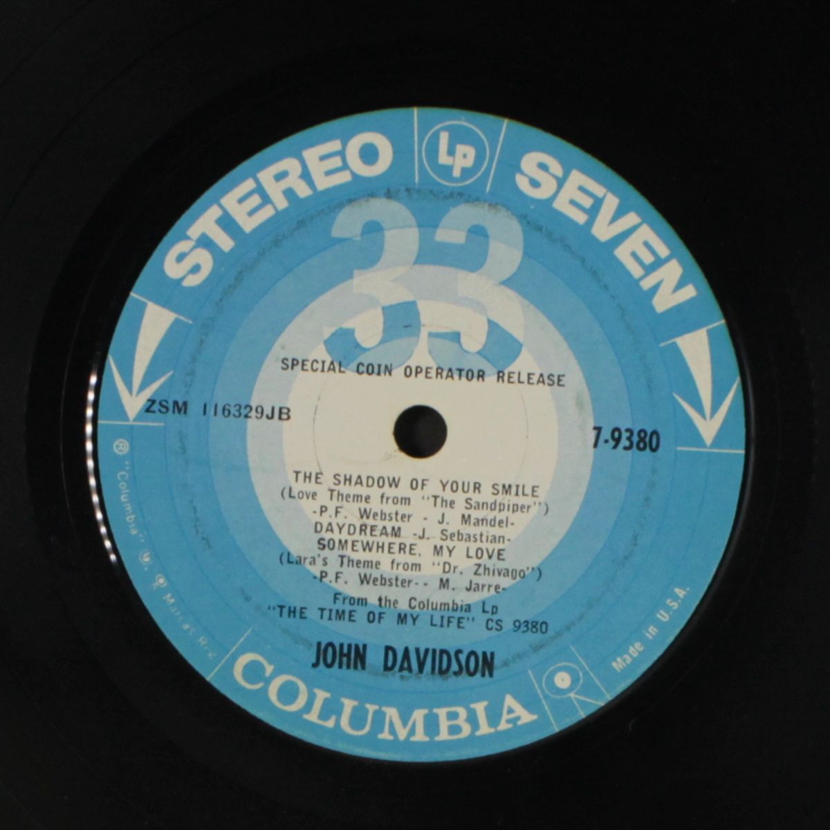 the time of my life by JOHN DAVIDSON