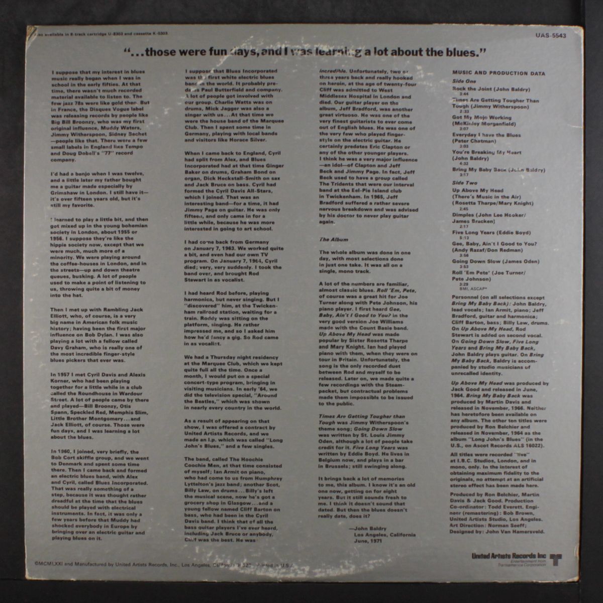 long john's blues by LONG JOHN BALDRY