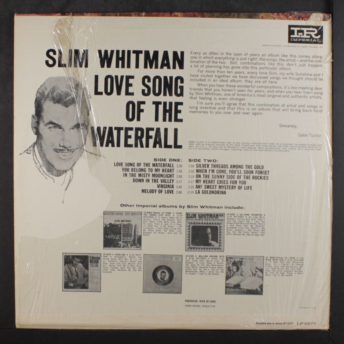 love song of the waterfall by SLIM WHITMAN