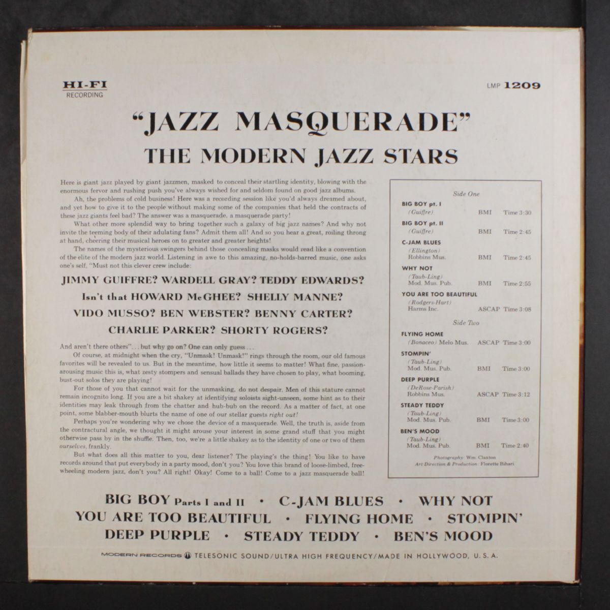 jazz masquerade by MODERN JAZZ STARS