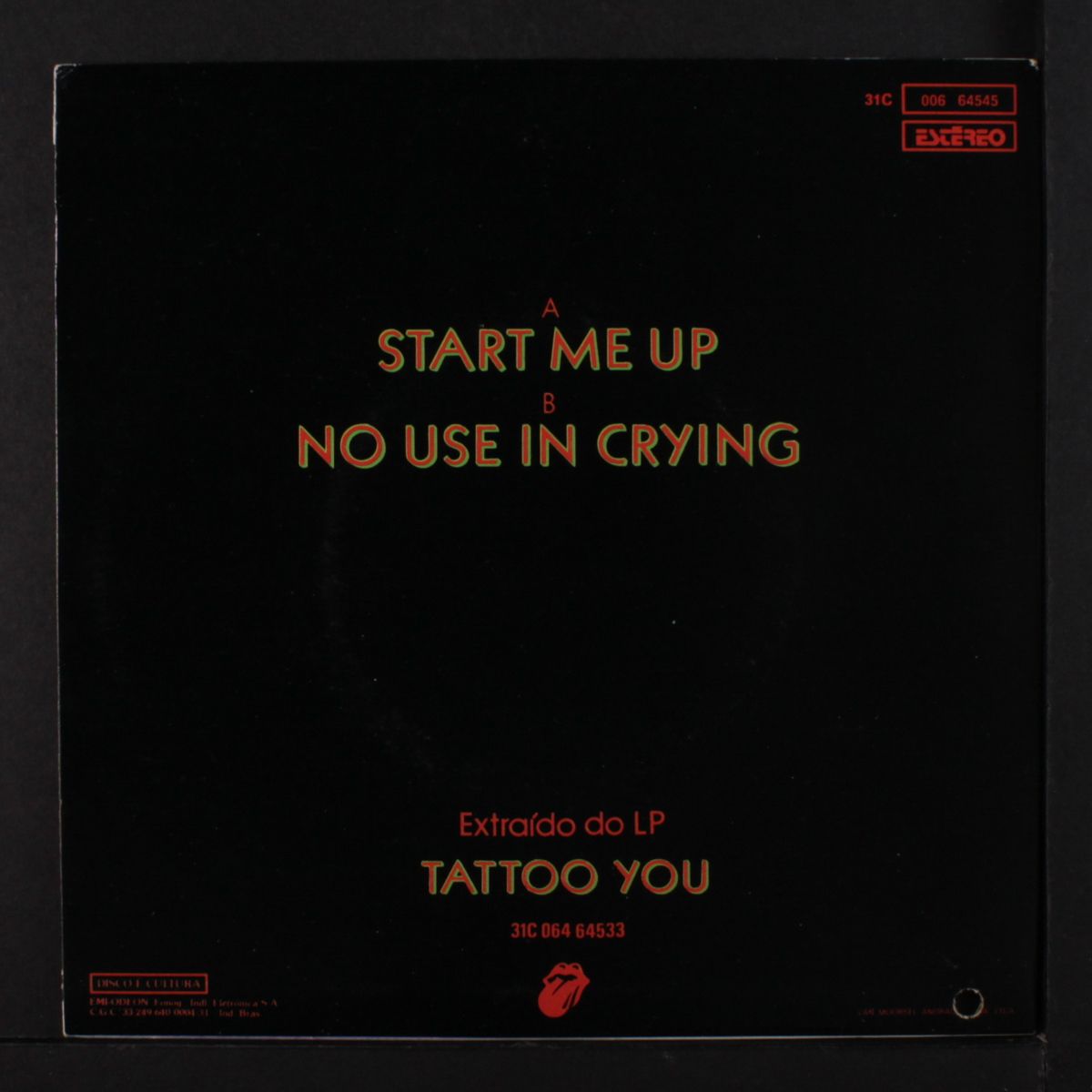 start me up / no use in crying by ROLLING STONES