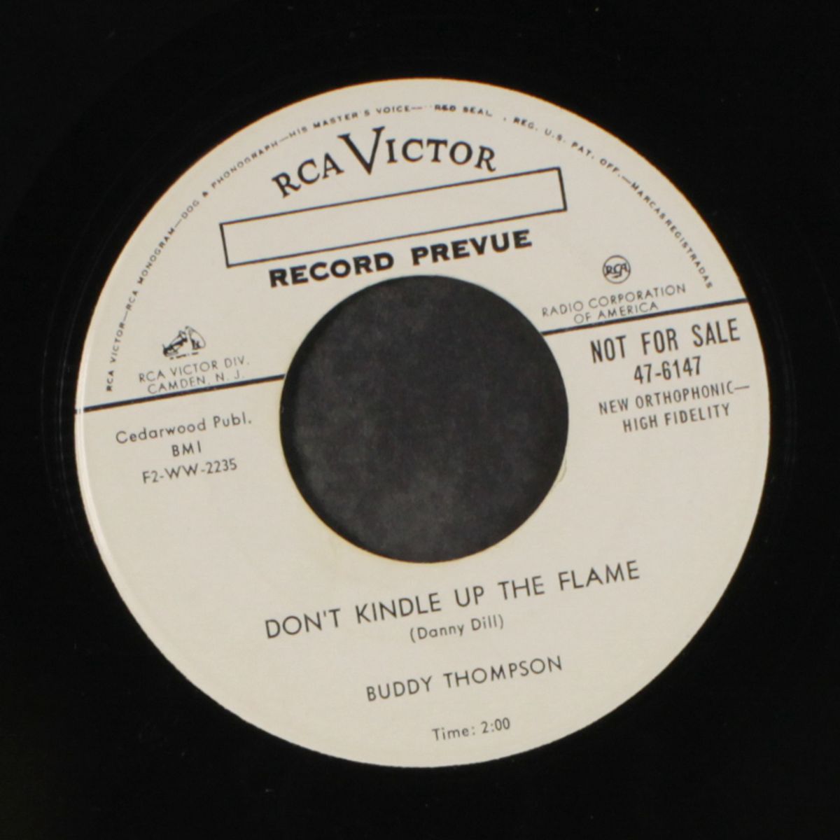 don't kindle up the flame by BUDDY THOMPSON