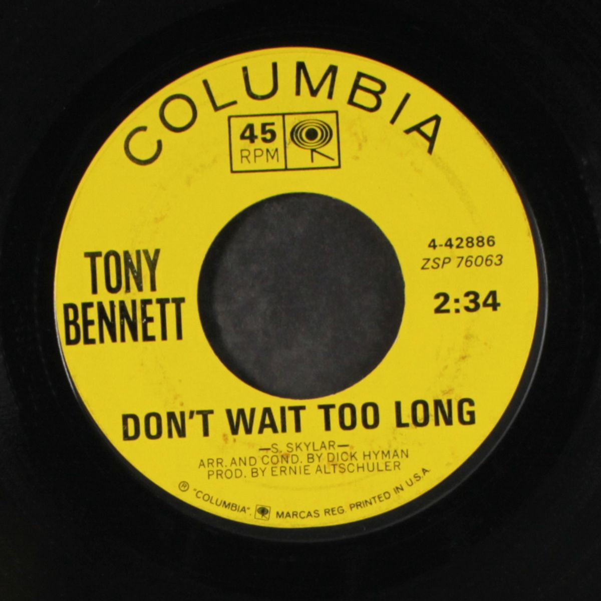 don't wait too long by TONY BENNETT