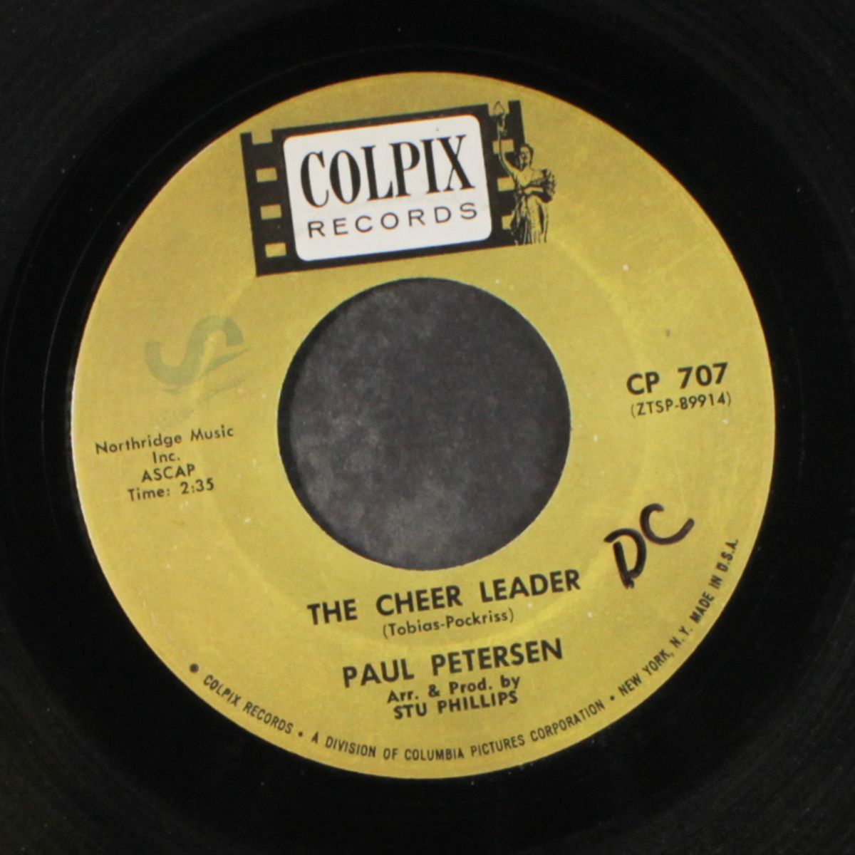 the cheer leader / polka dots and moonbeams by PAUL PETERSEN