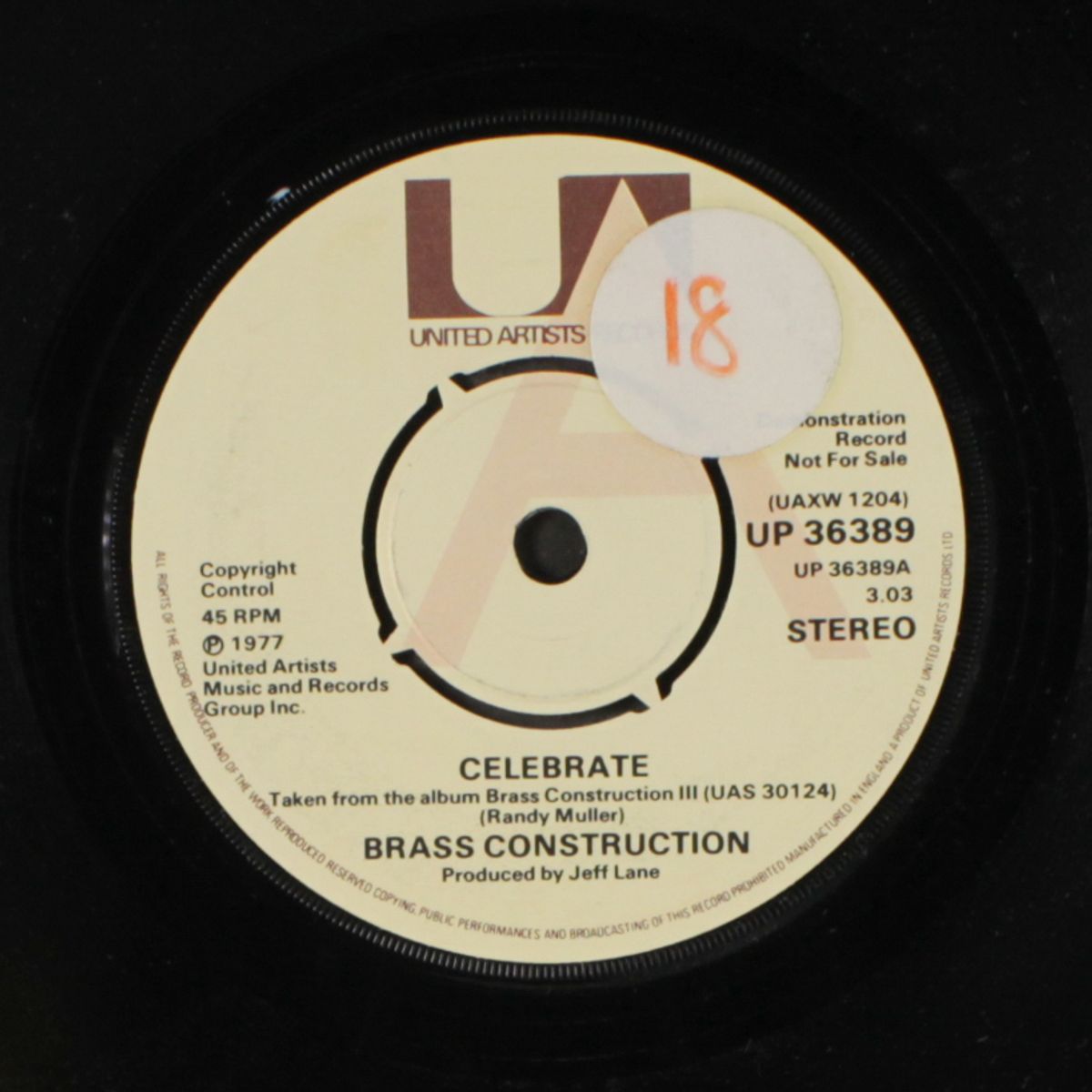 celebrate / top of the world by BRASS CONSTRUCTION