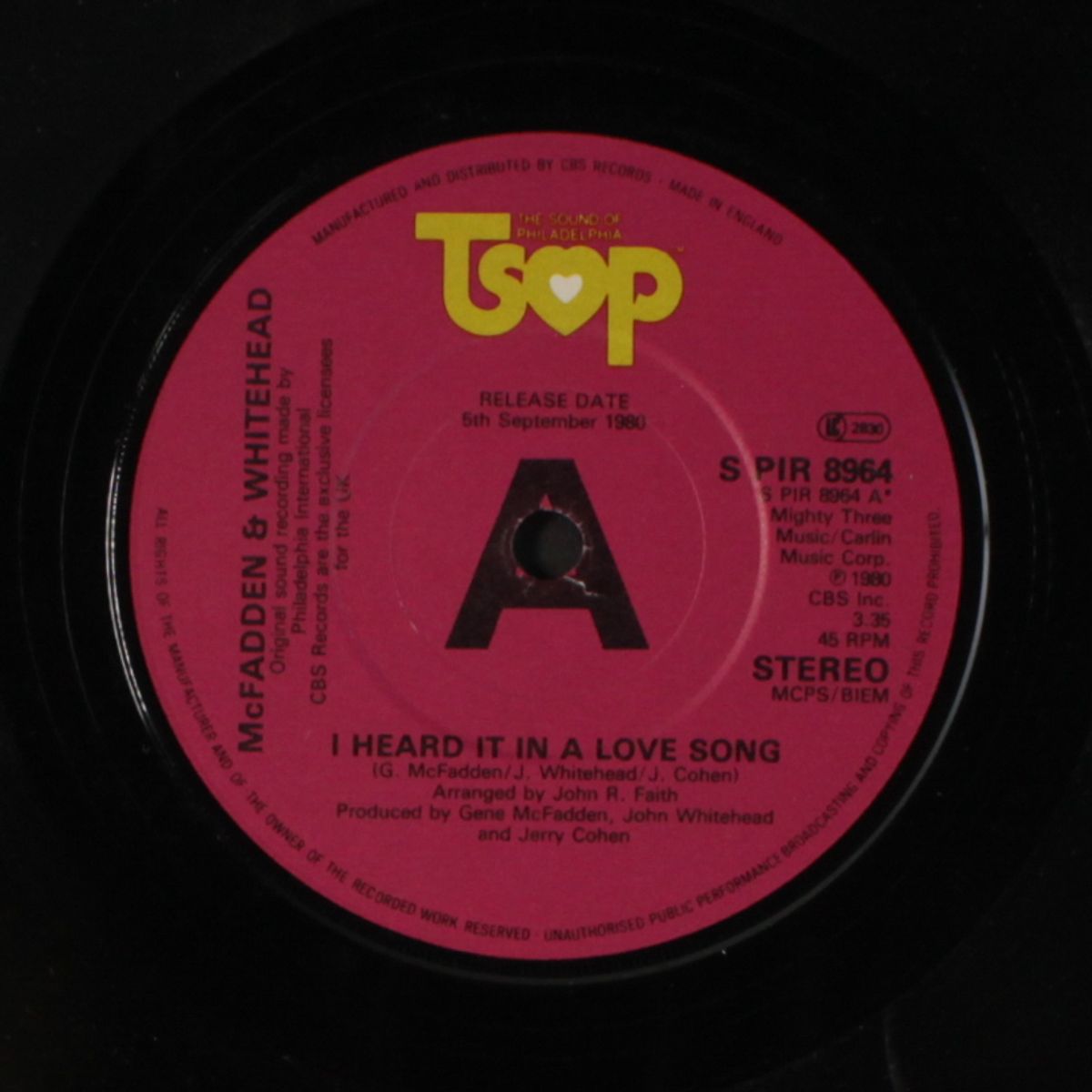 i heard it in a love song / always room for one more by MCFADDEN & WHITEHEAD
