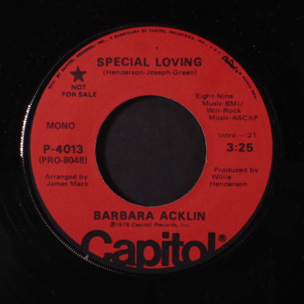 special loving / mono by BARBARA ACKLIN