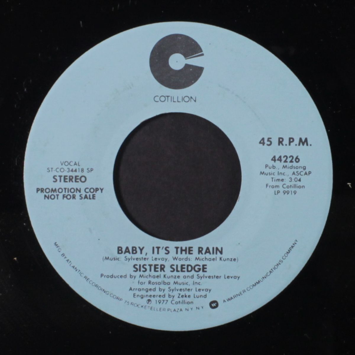 baby, it's the rain / mono by SISTER SLEDGE