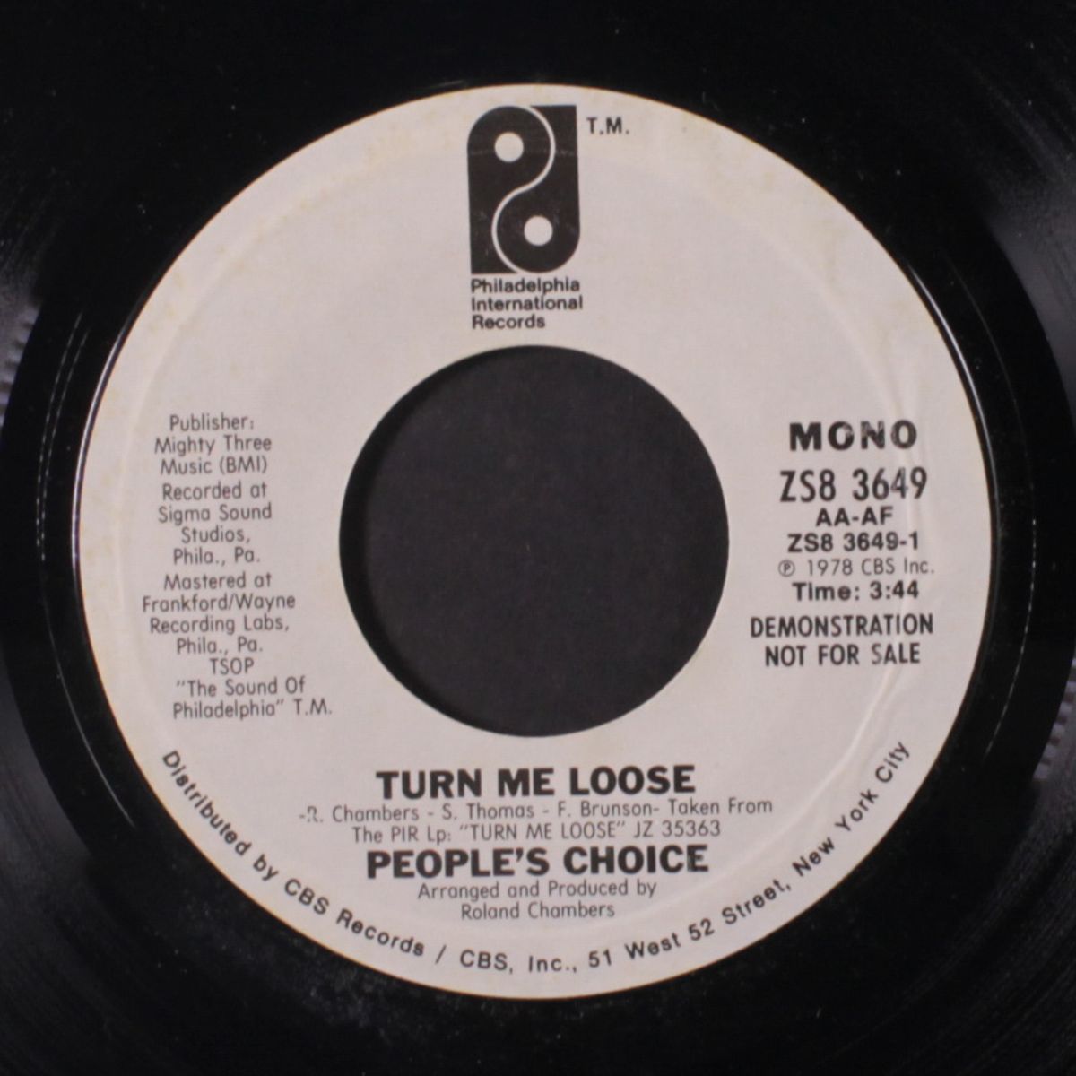 turn me loose / mono by PEOPLE'S CHOICE