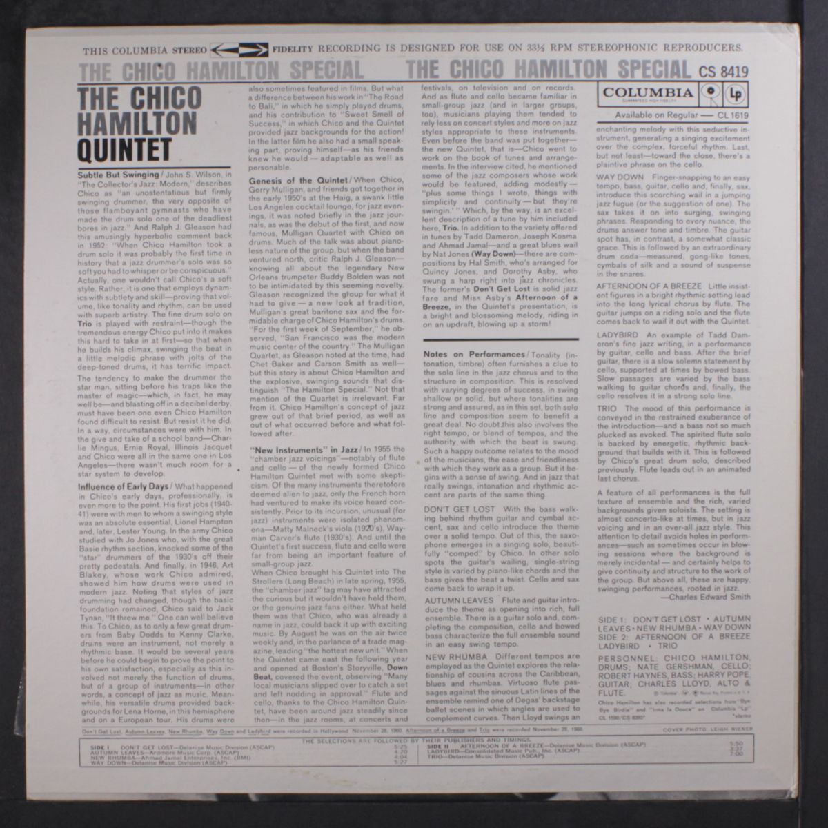 the chico hamilton special by CHICO HAMILTON