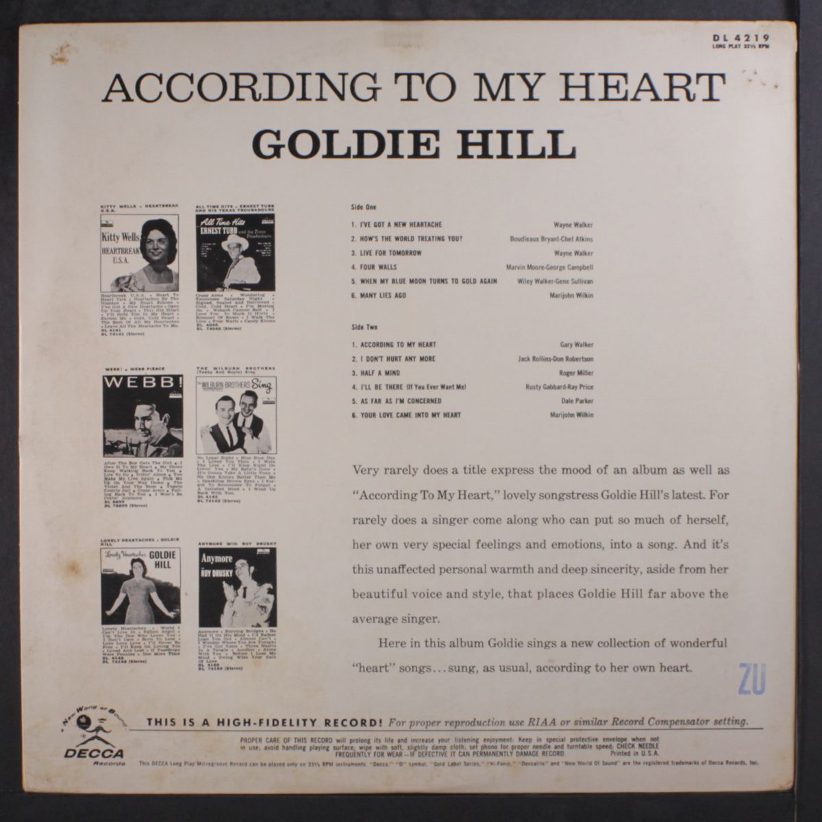 according to my heart by GOLDIE HILL