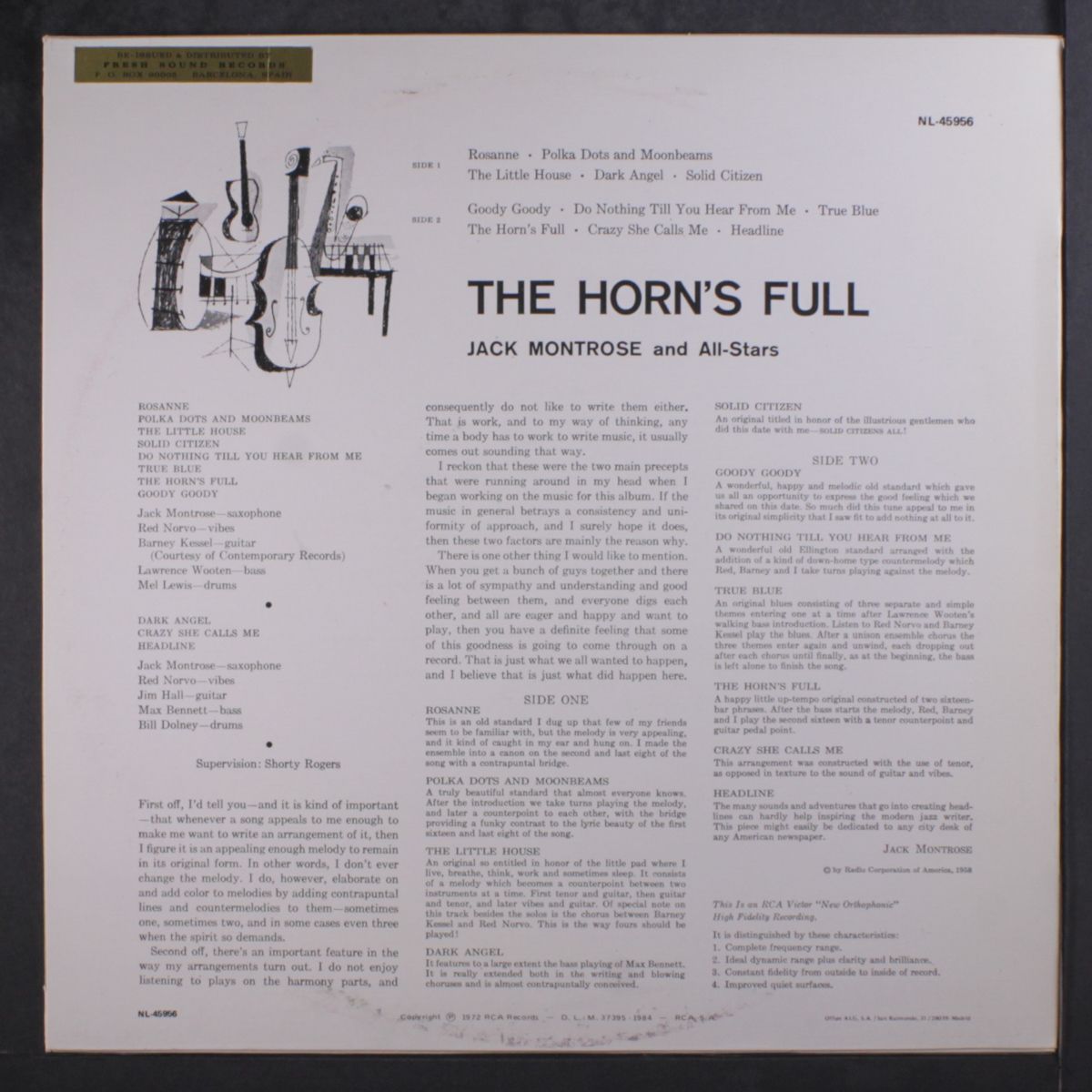 the horn's full by JACK MONTROSE