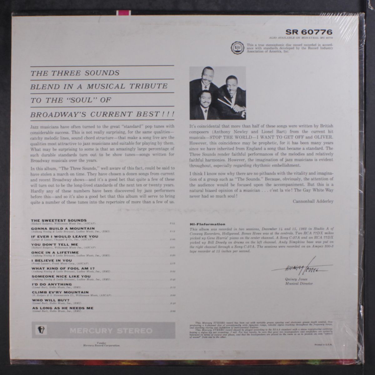 play jazz on broadway by THREE SOUNDS