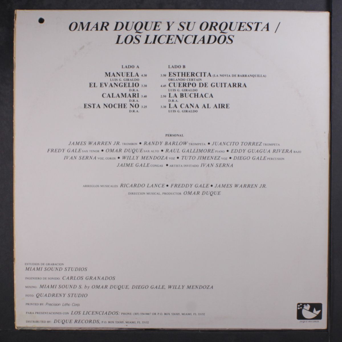 sin fronteras by OMAR DUQUE Y SU ORQUESTA LOS LICENCIADOS