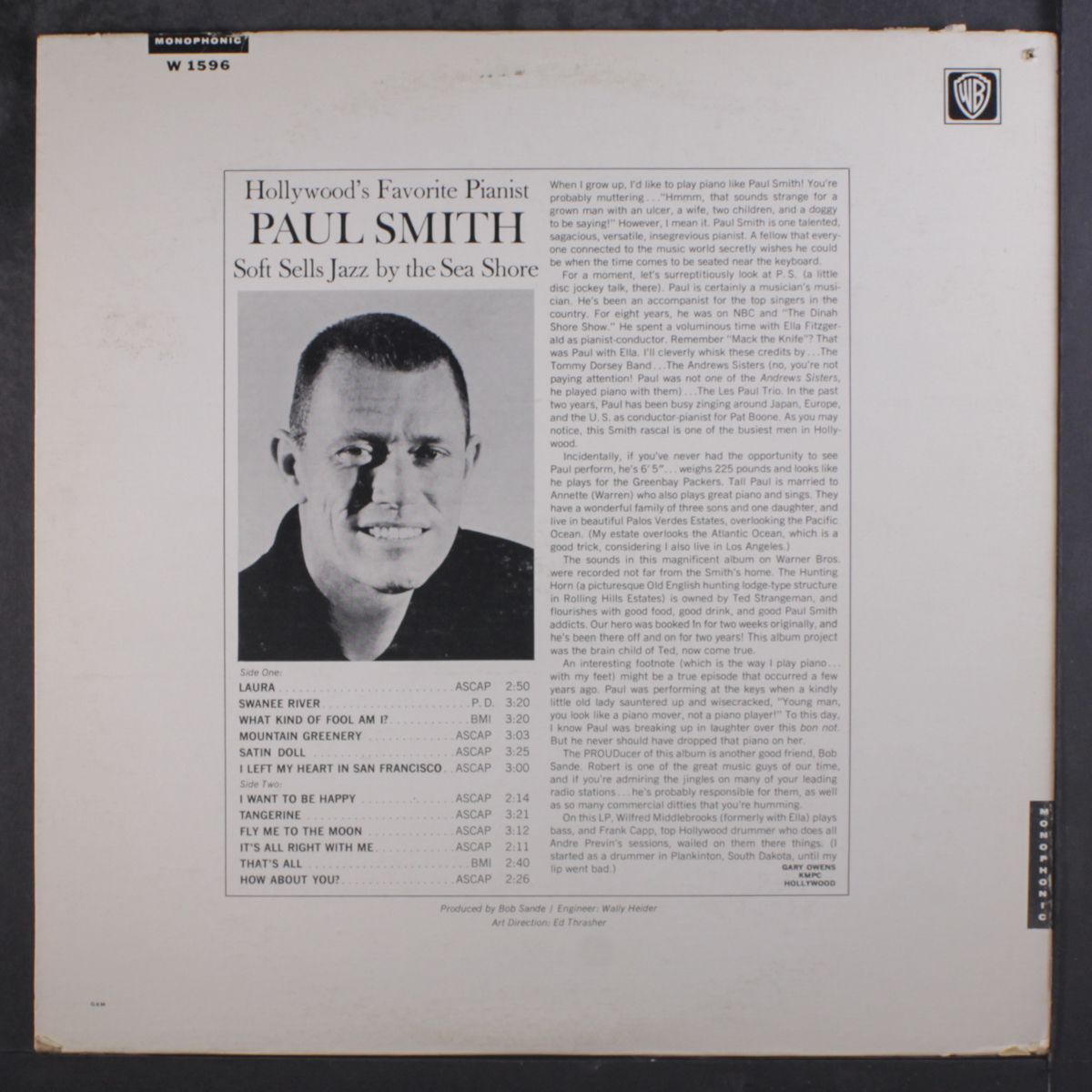 he sells jazz by the sea shore by PAUL SMITH