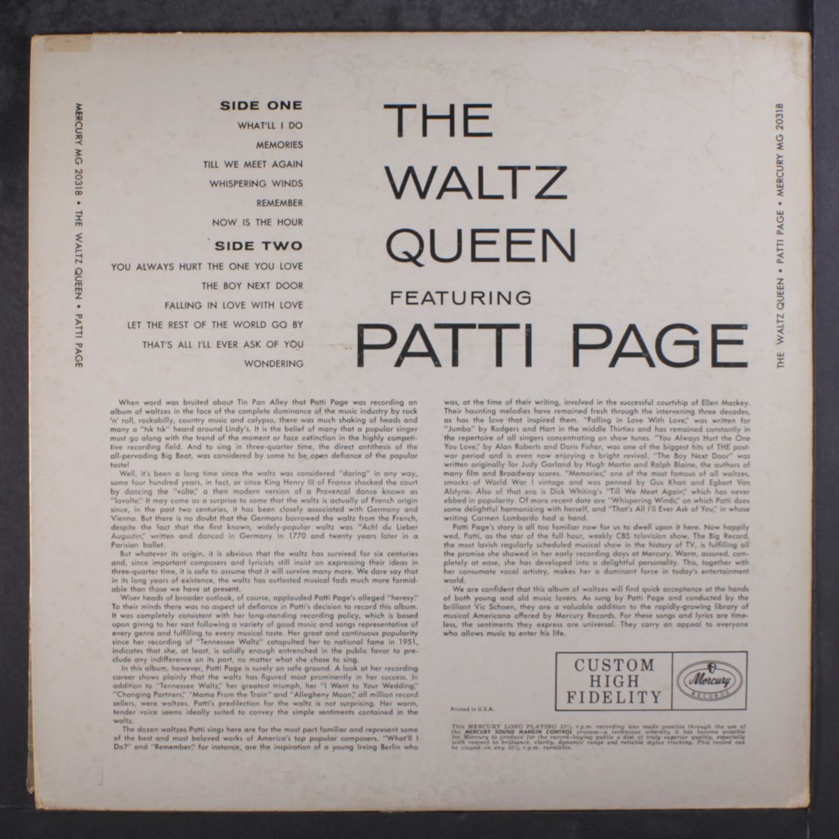 the waltz queen by PATTI PAGE