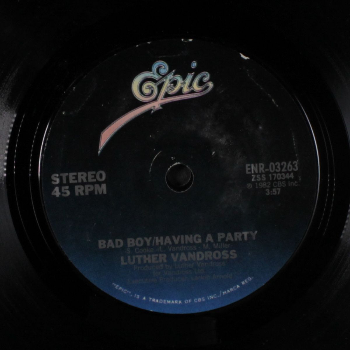 bad boy/having a party / blank by LUTHER VANDROSS