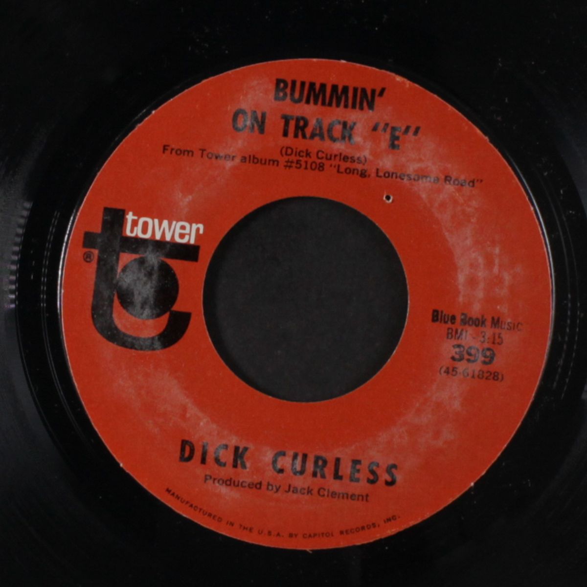 bury the bottle with me / bummin' on track "e" by DICK CURLESS