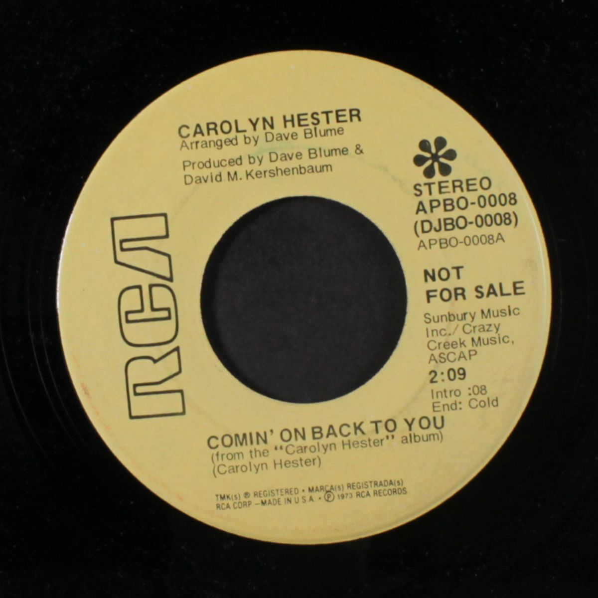 comin' on back to you / you made my life a song by CAROLYN HESTER