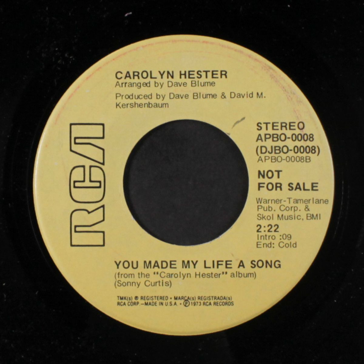 comin' on back to you / you made my life a song by CAROLYN HESTER