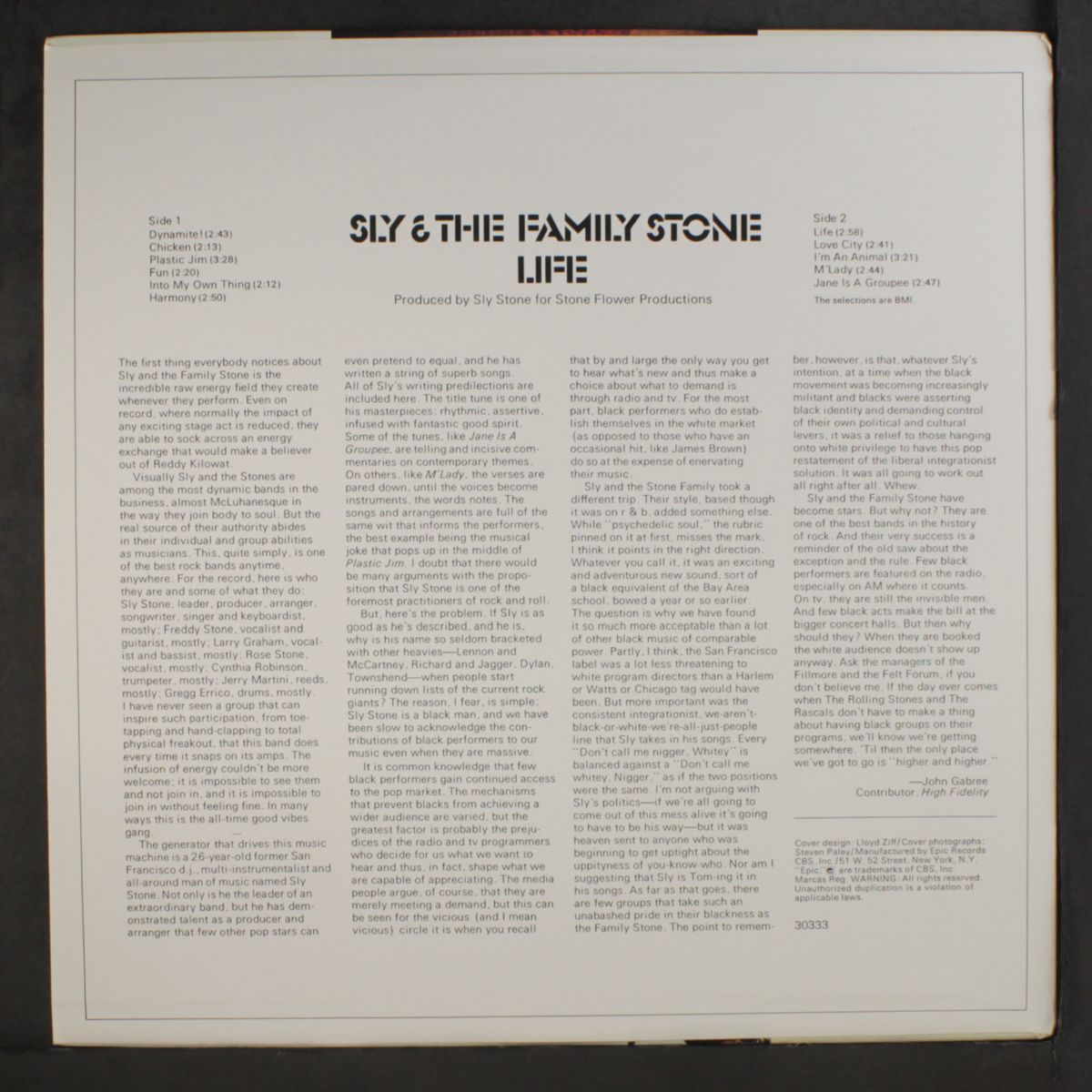 life by SLY & FAMILY STONE