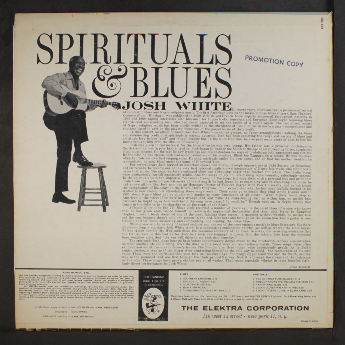spirituals & blues by JOSH WHITE