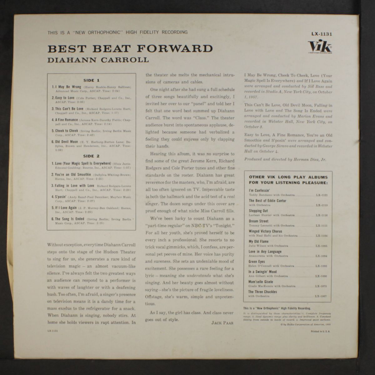 best beat forward by DIAHANN CARROLL