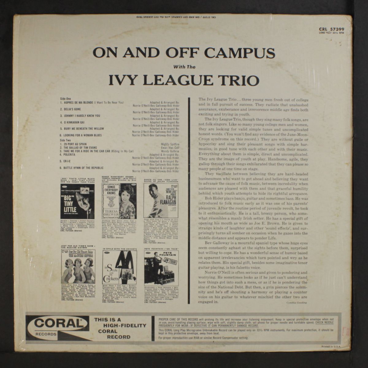 on and off campus by IVY LEAGUE TRIO