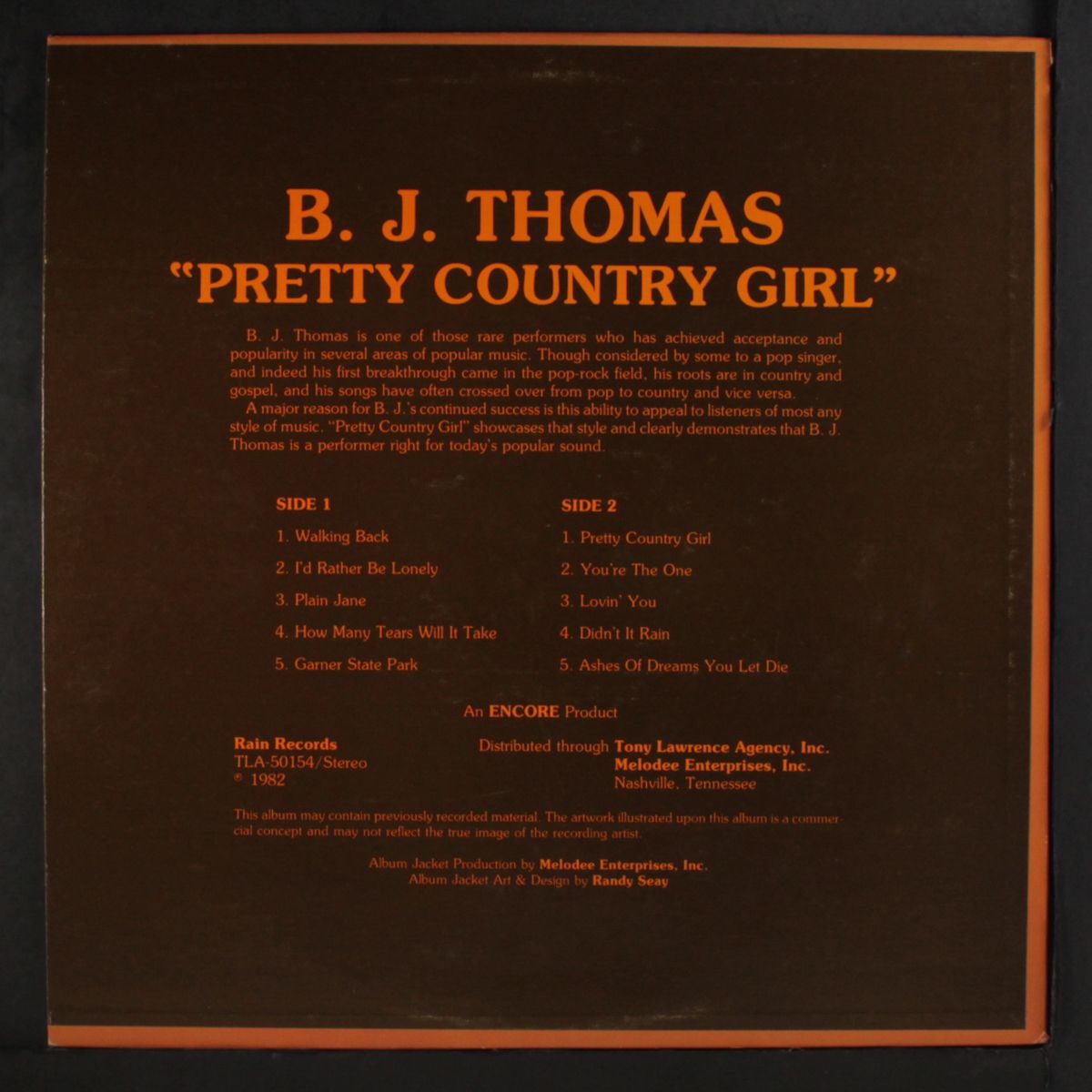 pretty country girl by B.J. THOMAS