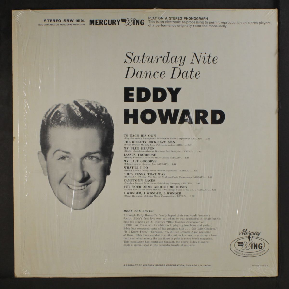 saturday nite dance date by EDDY HOWARD