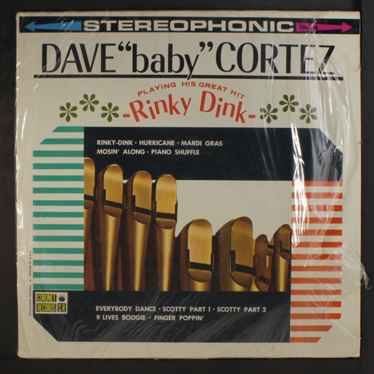playing his great hit rinky dink by DAVE 'BABY' CORTEZ